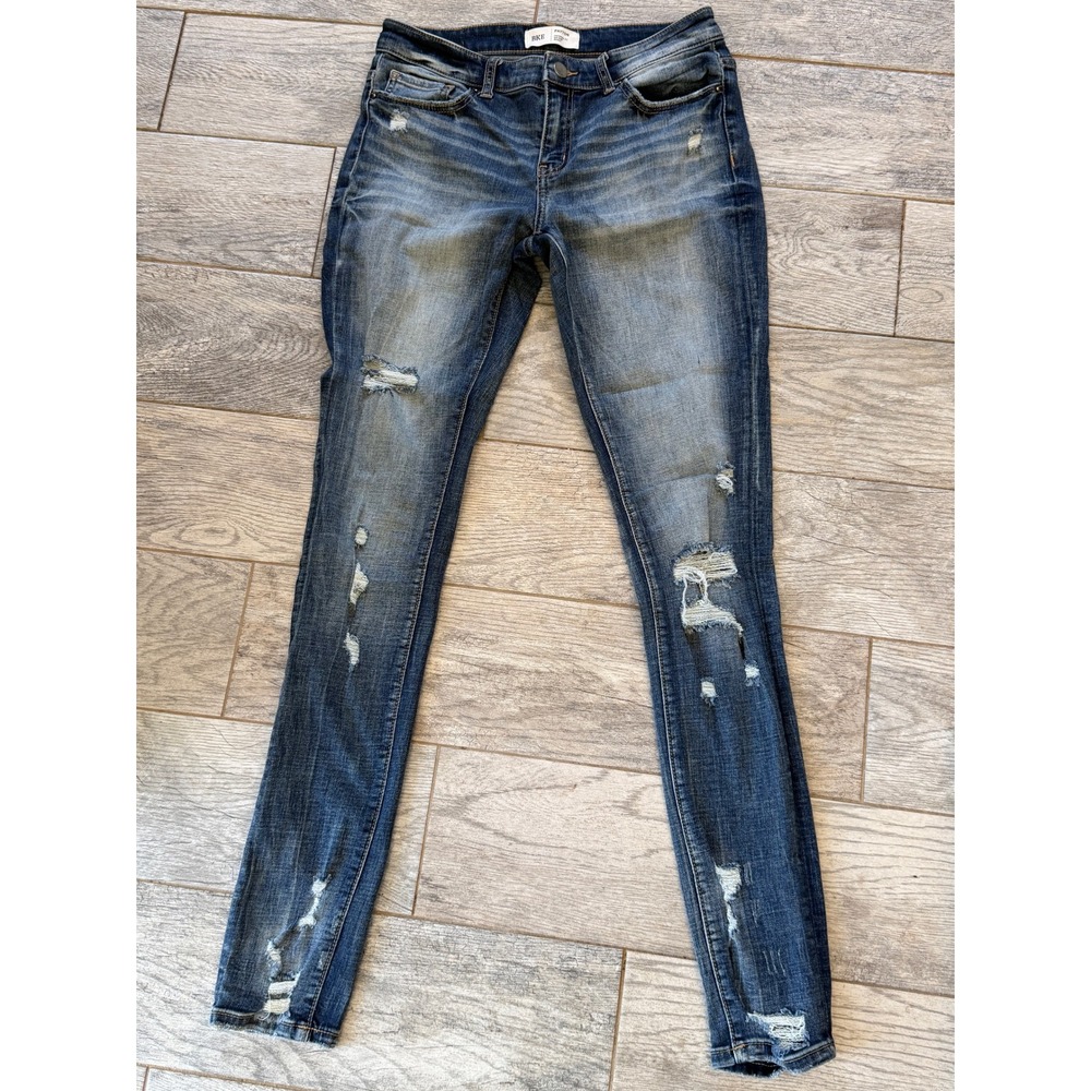 BKE Payton Skinny Jeans 26x33.5 Distressed Mid Rise ABK45371 26 X 33.5 Denim